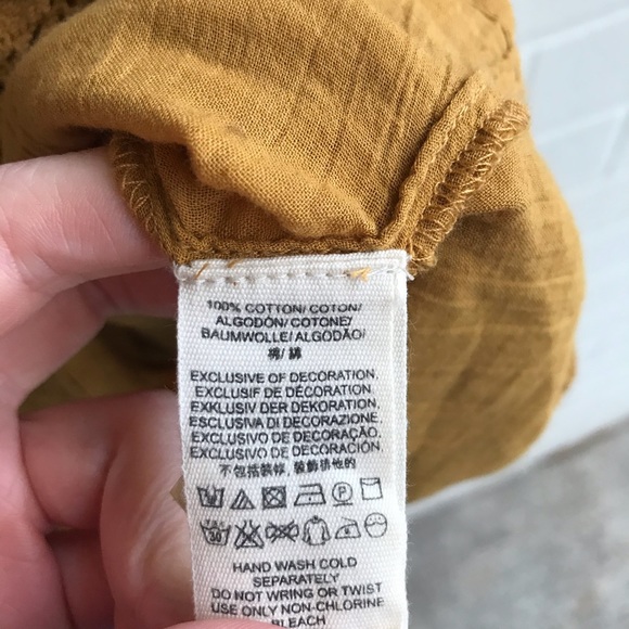 Free People Perfectly Victorian Yellow Mini Dress - Picture 5 of 7